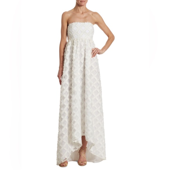 ZAC Zac Posen Lila Strapless Fil Coupé Gown - Picture 2 of 4